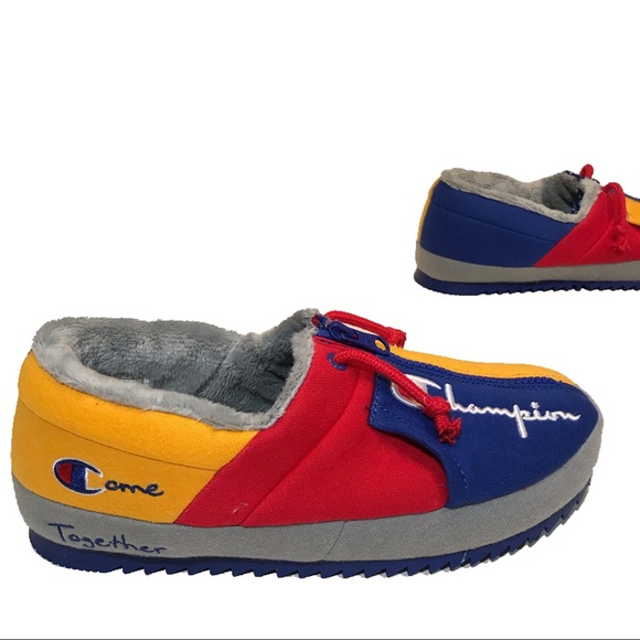 Men’s “Color Block” Champion slippers. Sizes 9 and 10. - Picture 1 of 5